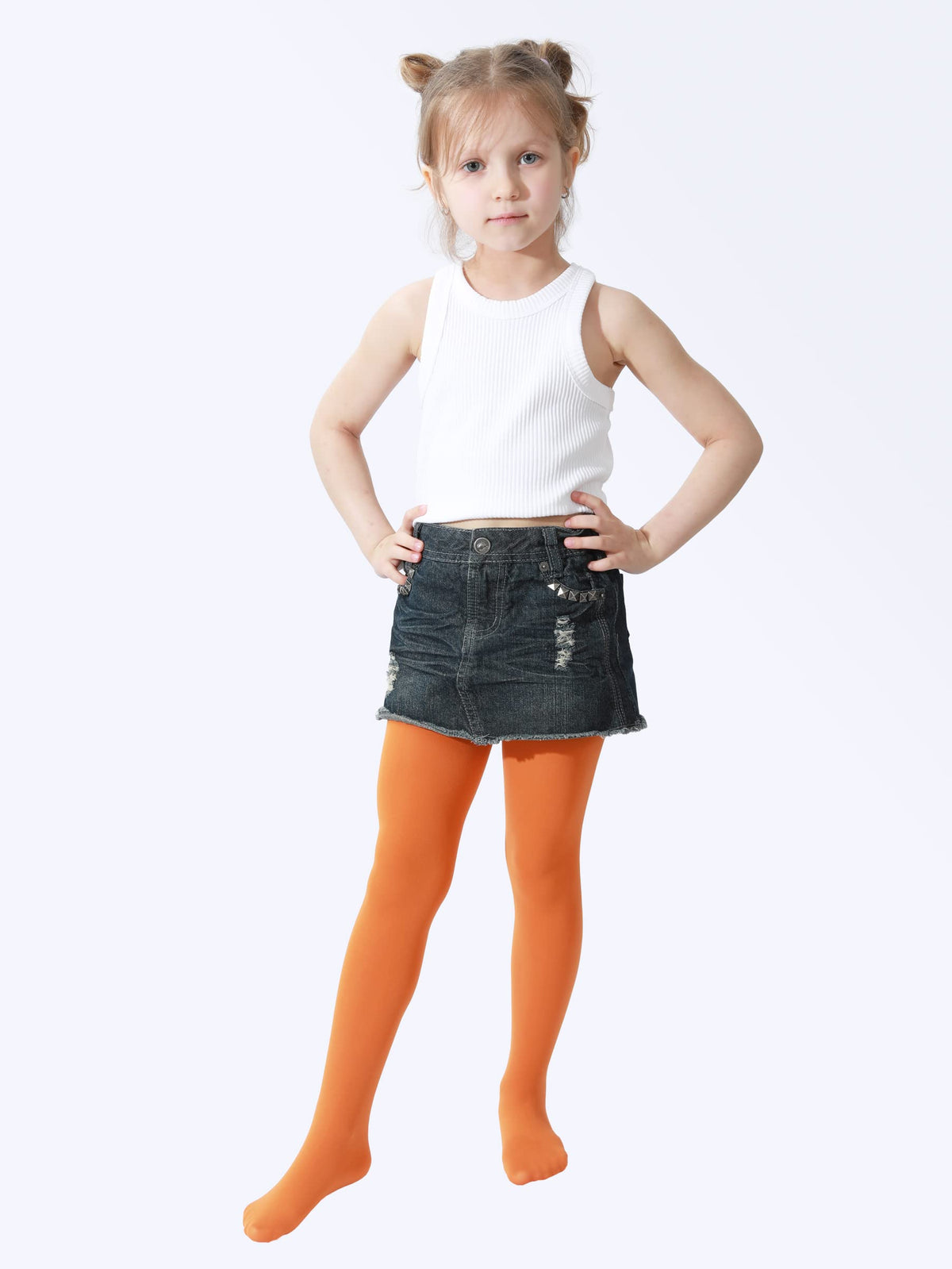 EVERSWE Girls Semi Opaque Tights, 40D Microfiber Tights