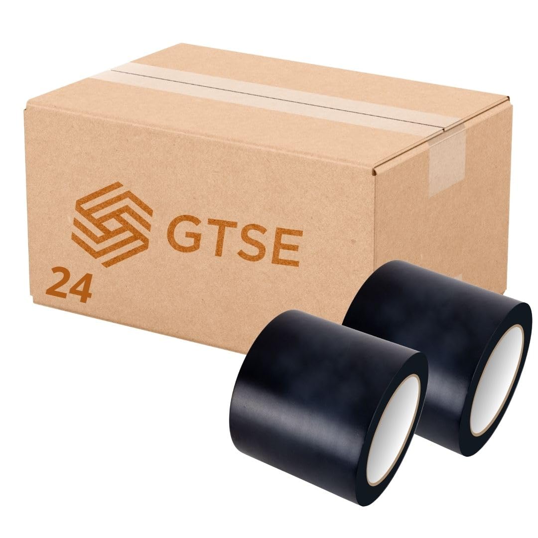 GTSE 50mm x 5m Black Anti Slip Tape, High Traction, Strong Grip Abrasive, Non Skid Tape for Indoor/Outdoor Use, Tread Warning Tape