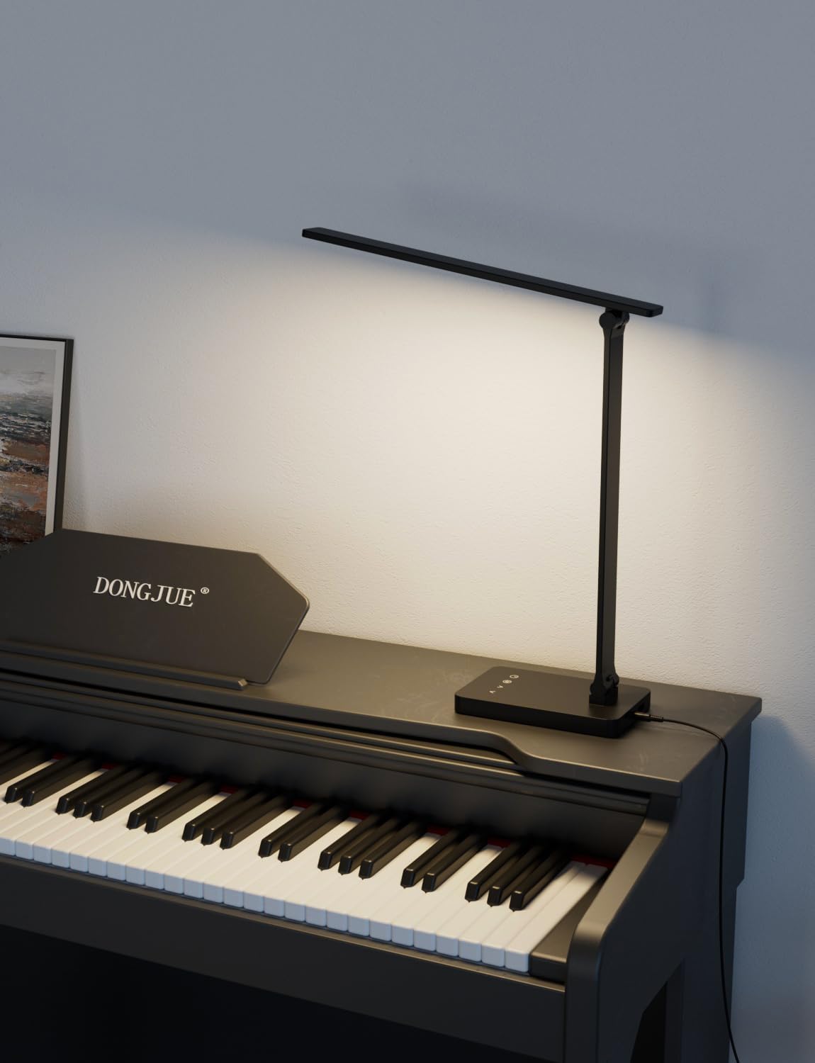 Lepro Desk Lamp, 800lm LED Desk Lamp with Power Adapter, Dimmable, Eye-Care