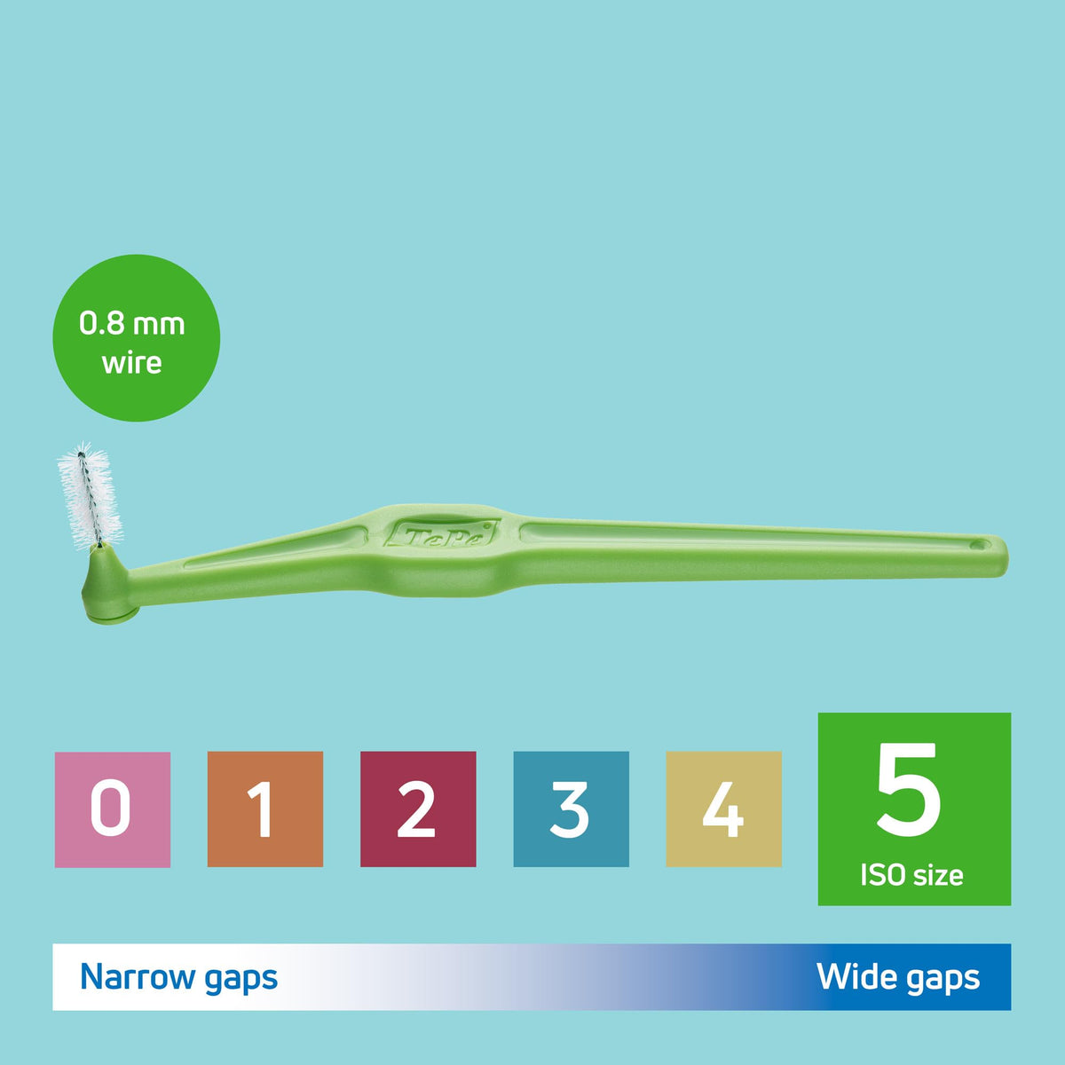TePe Interdental Brush Angle, Pink, 0.4mm/ISO 0, 6pcs, Carton Pack