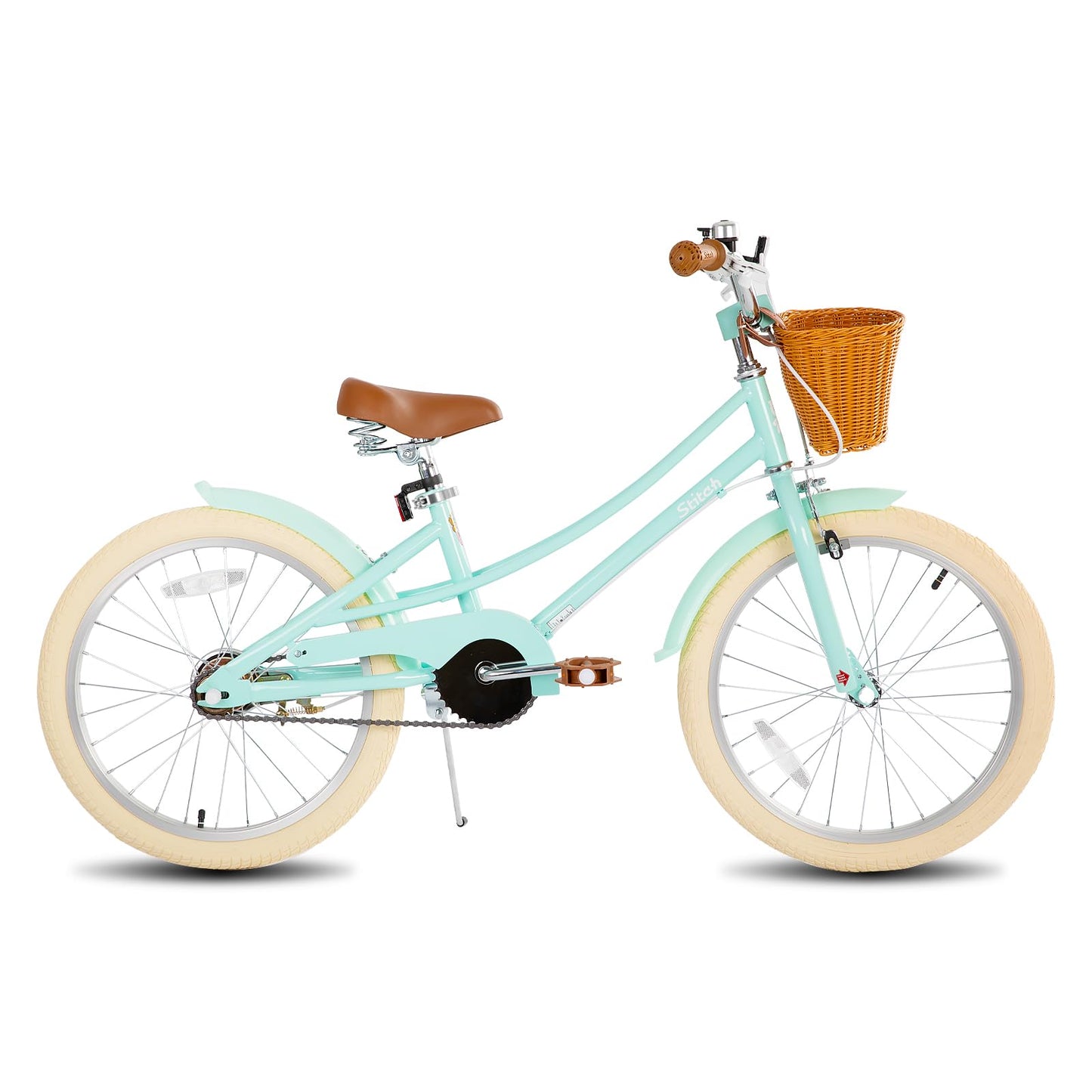 STITCH 12/14/16/20 inch Kids Bike for 3-11 years Girls, 12/14/16 Girls Bike with Training Wheels & Basket, 20 inch with kickstand