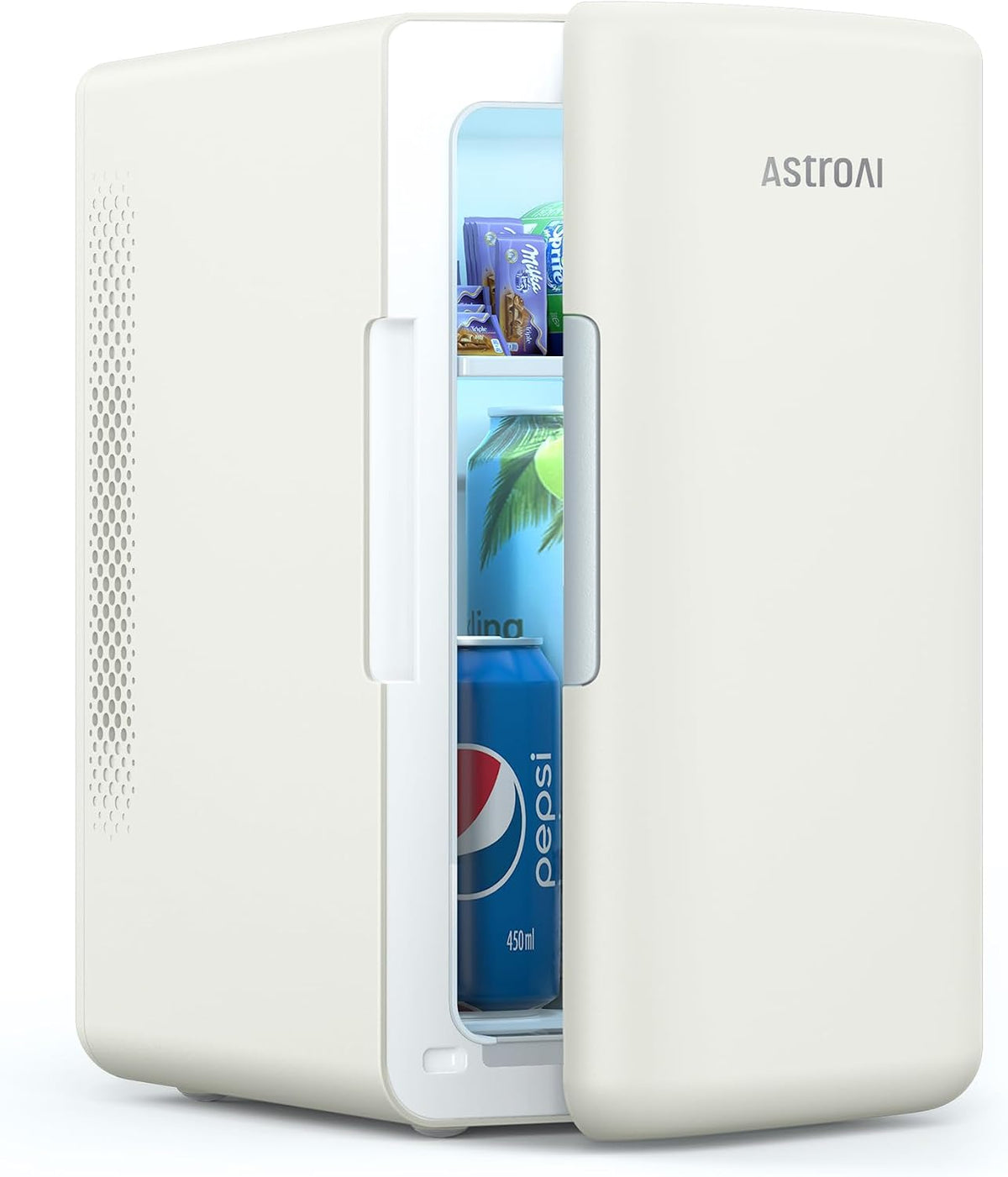AstroAI Mini Fridge 6 Litre / 8 Can for Bedrooms, Small Fridge, AC/DC Power