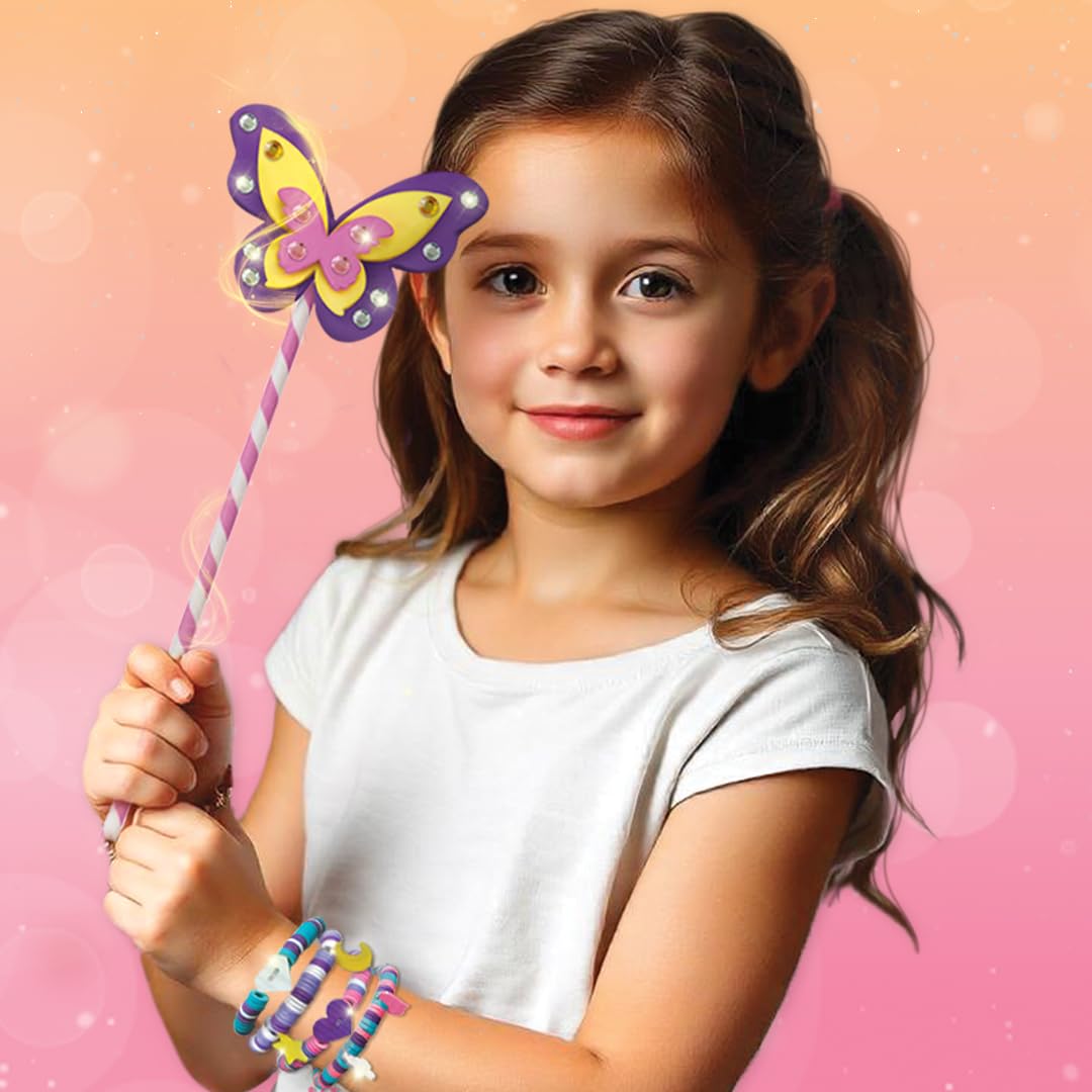 Imagimake Princess Craft Kit | 10 Mess-Free DIY Activities | Bracelet Making Kit, Unicorn Pouch, Butterfly Wands & More | Unicorn Gifts for Kids | Gifts for Girls & Boys 5,6,7,8,9,10,11,12 Years Old