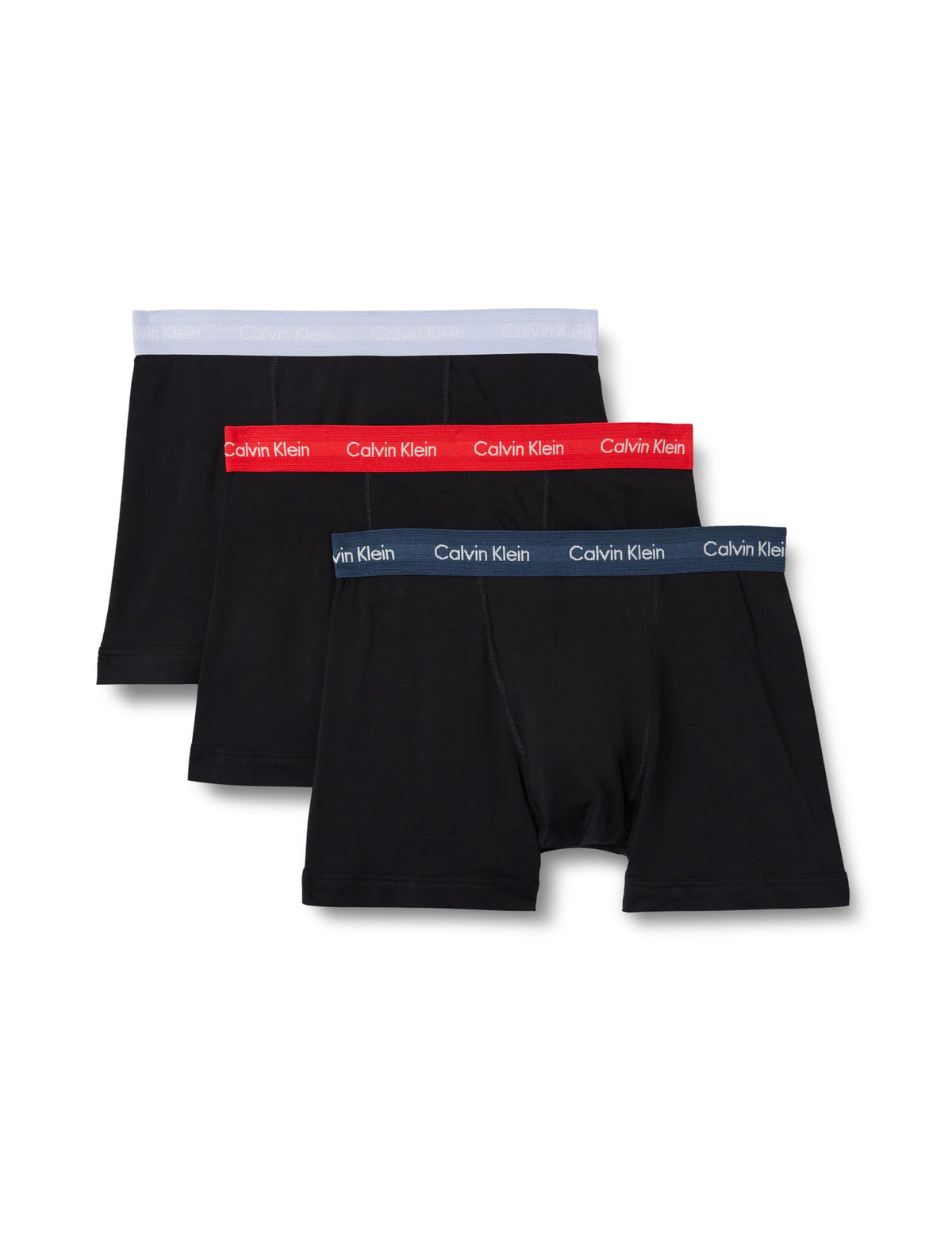 Calvin Klein Men’s 3 Pack Trunks with Logo Waistband