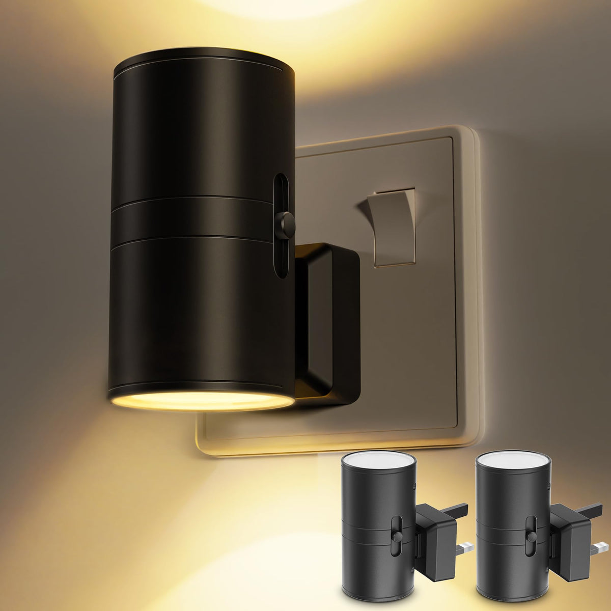 LOHAS-LED Plug in Night Light,Dimmable Nightlight 100LM,Dusk to Dawn Sensor