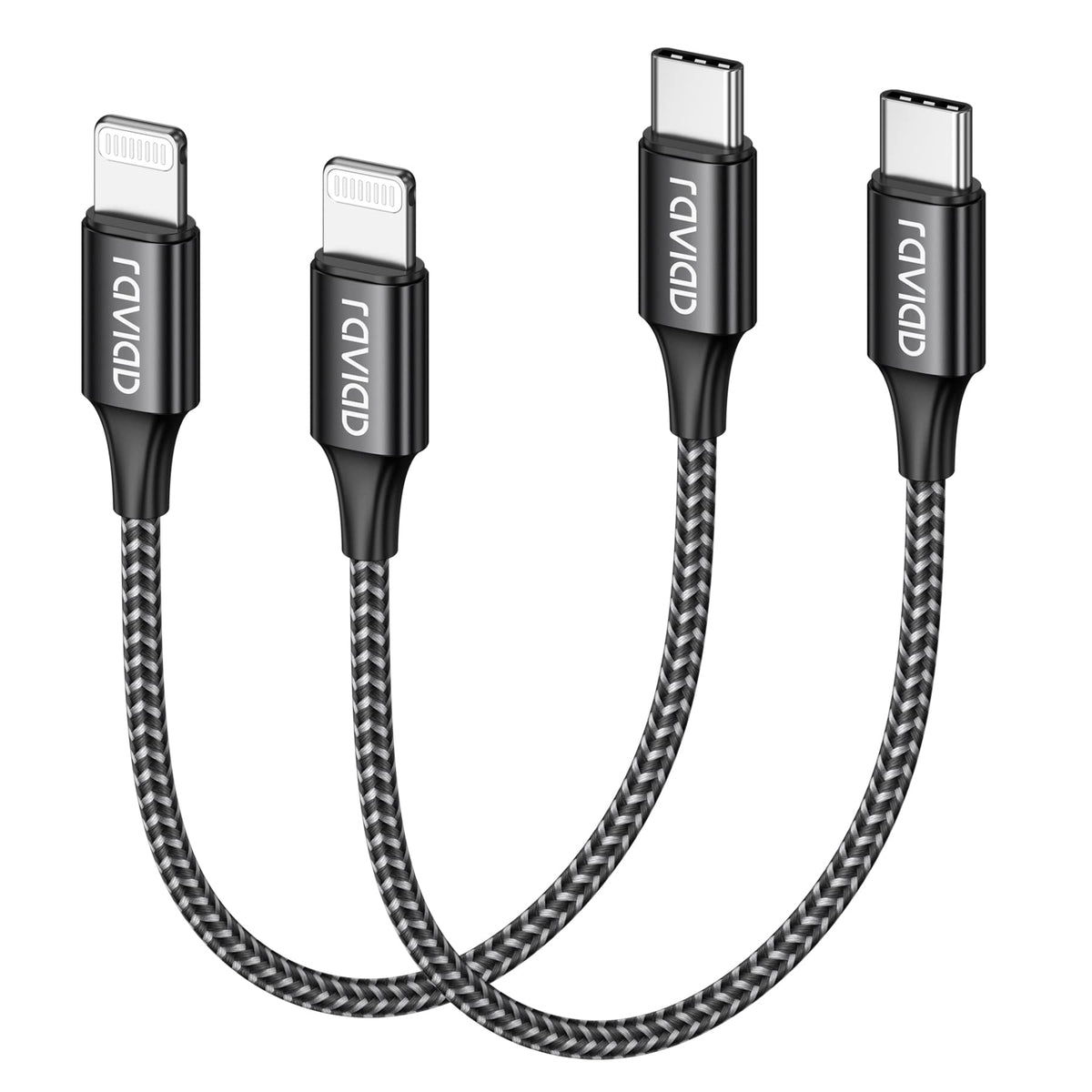 RAVIAD Extra Long USB C to Lightning Cable 3M 2Pack [MFi Certified]