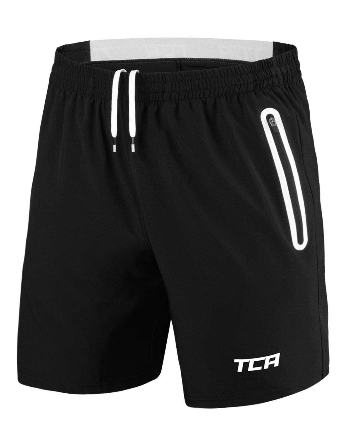 TCA Elite Tech Mens Running Shorts with Zip Pockets, Gym Shorts Men Training Sports Short with Phone Pocket