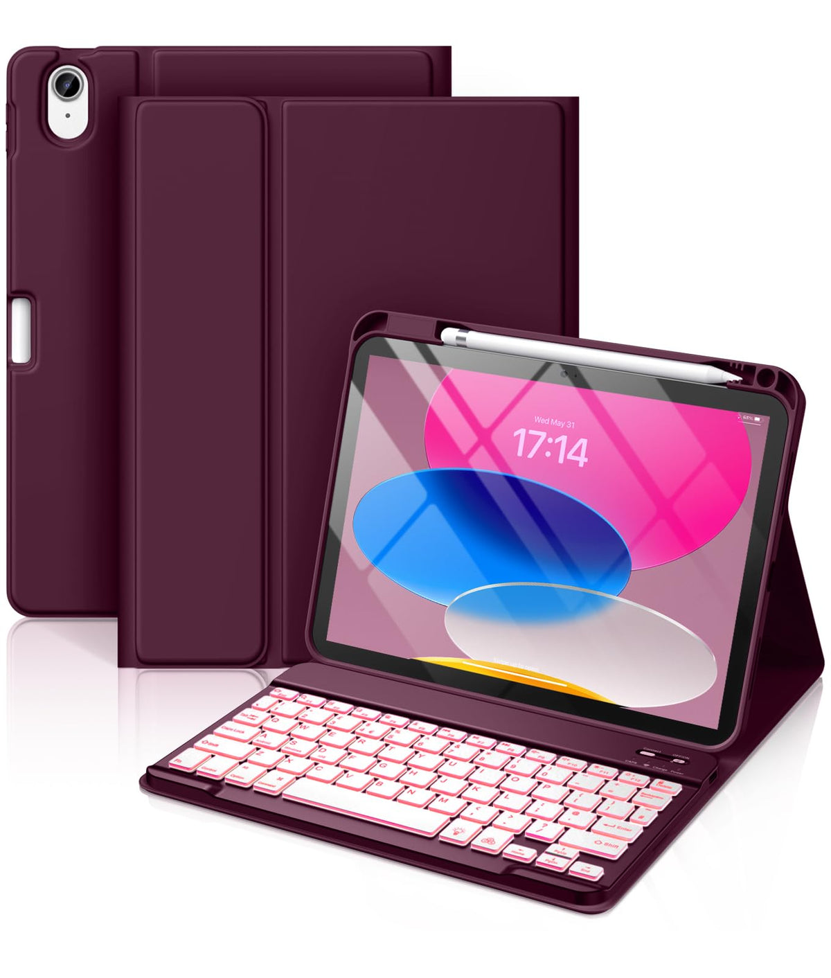 Vobafe Keyboard Case for iPad A16 11th Generation 11 inch/10th Gen 10.9"
