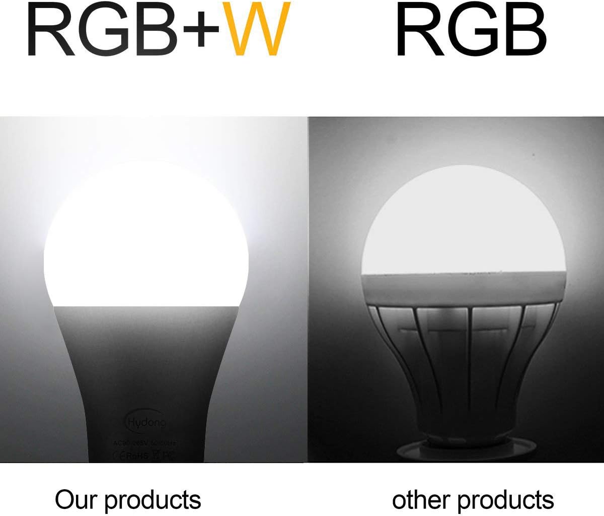 Colour Changing Bulb B22 10W Dimmable, RGBW LED Light Bulbs Mood Lighting with 21key Remote Control,Dual Memory Function,12 Color Choices for Home Dec