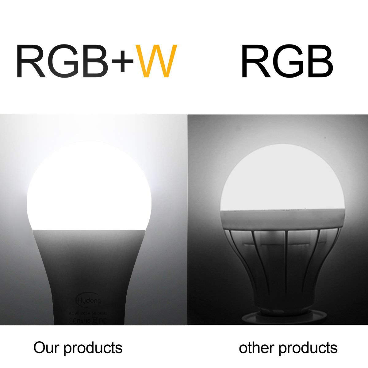 Colour Changing Bulb B22 10W Dimmable, RGBW LED Light Bulbs Mood Lighting with 21key Remote Control,Dual Memory Function,12 Color Choices for Home Dec