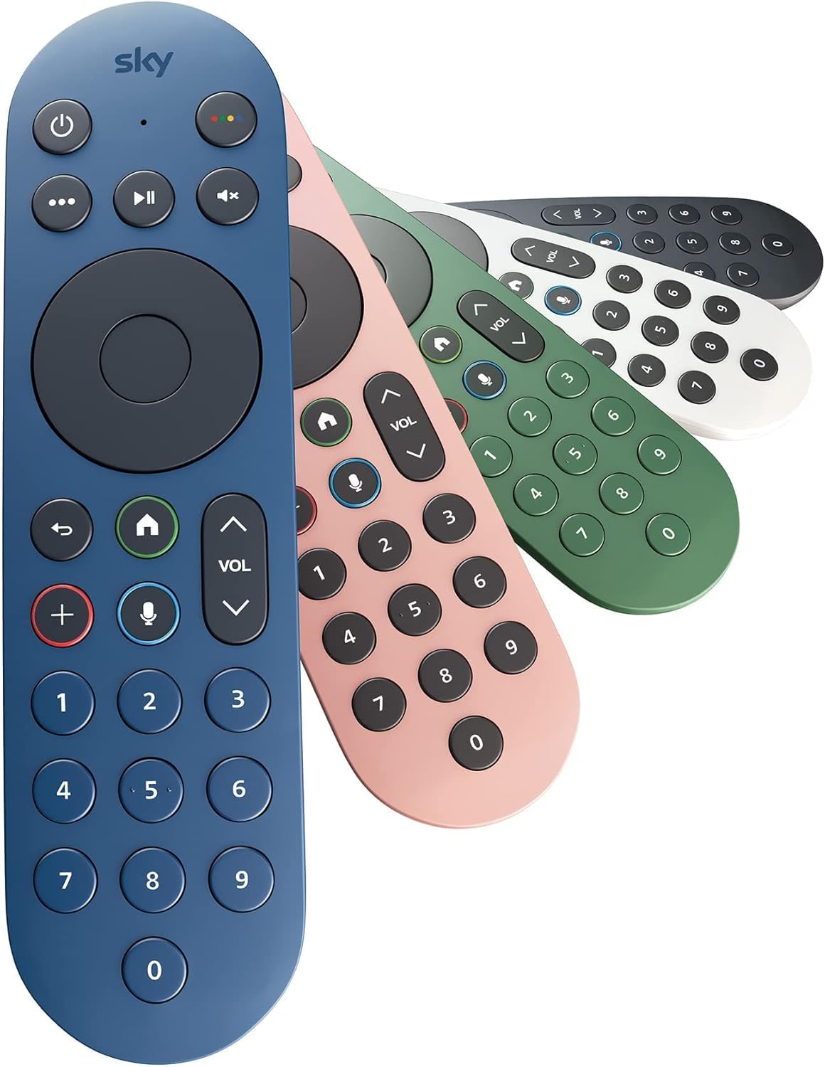 Sky Glass and Sky Stream TV Remote - Dusky Pink