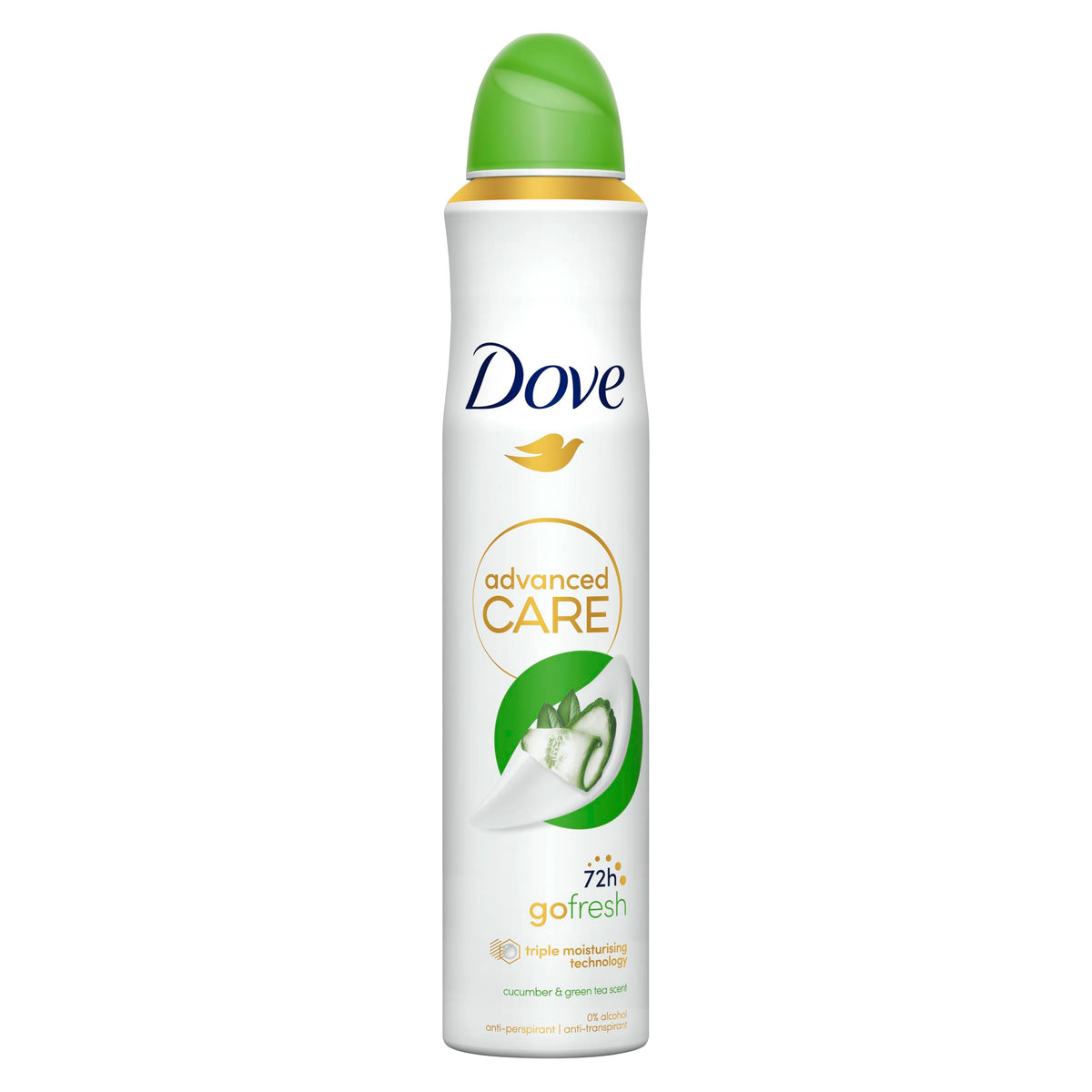 Dove Advanced Care Original Anti-perspirant Deodorant Spray with Triple Moisturising technology aerosol for 72 hours of protection 100 ml