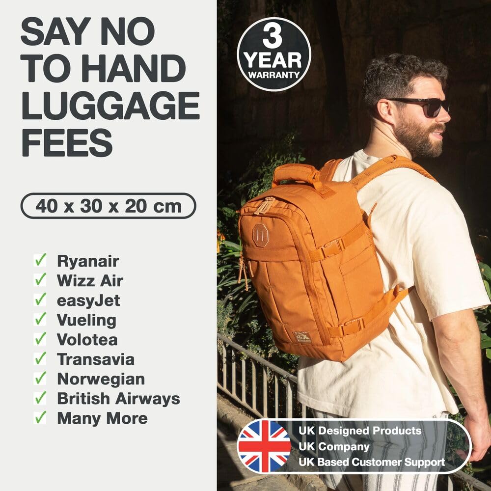 Cabin Max Ryanair Cabin Bag Underseat Hand Luggage Travel Backpack 40x20x25