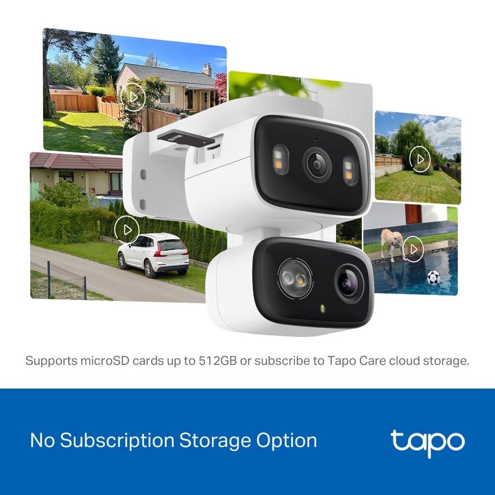 Tapo C216 2K 3MP Pan/Tilt Indoor Outdoor Security Camera Spotlights Camera