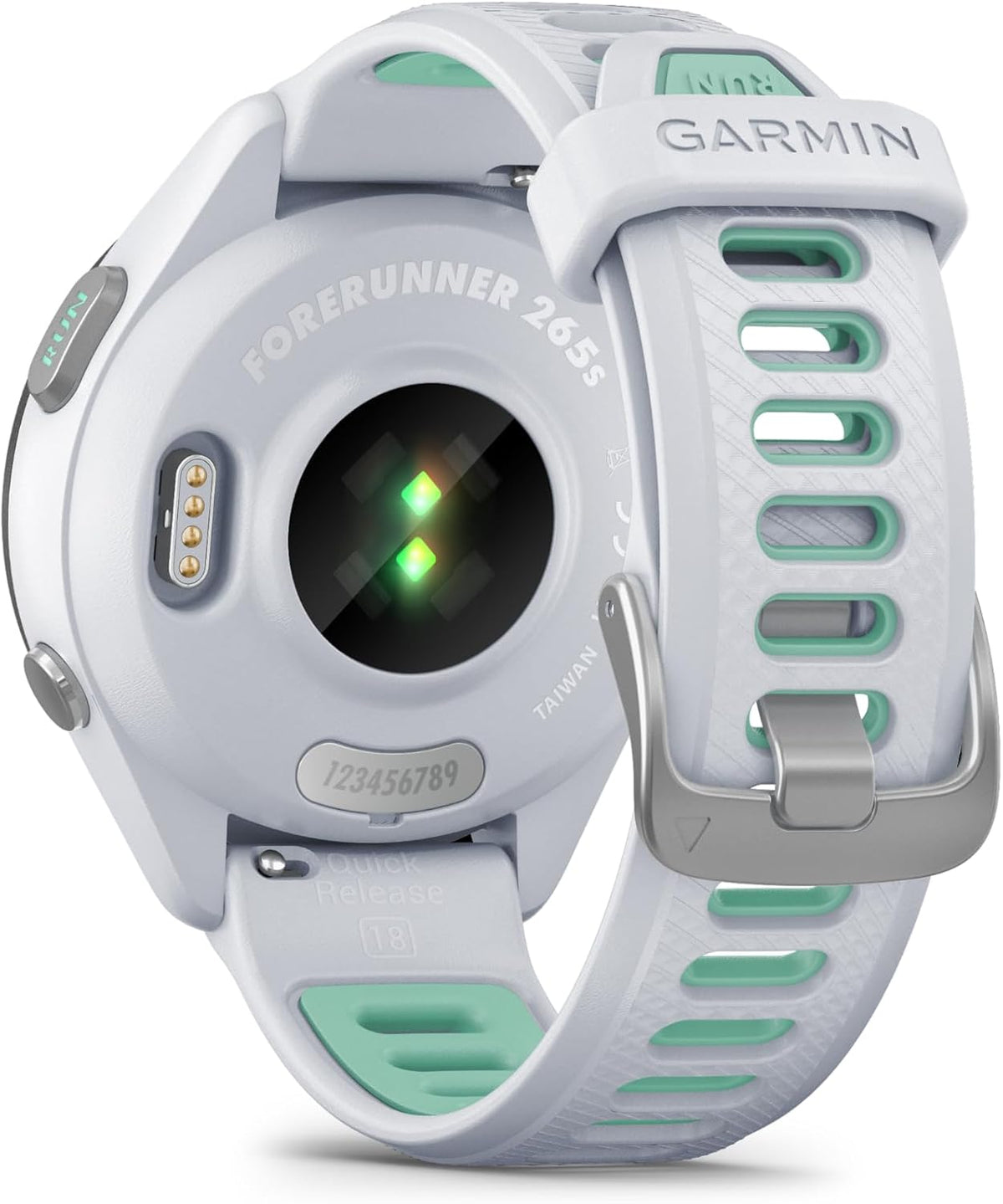 Garmin Forerunner 265S, 42mm GPS running smartwatch, Whitestone