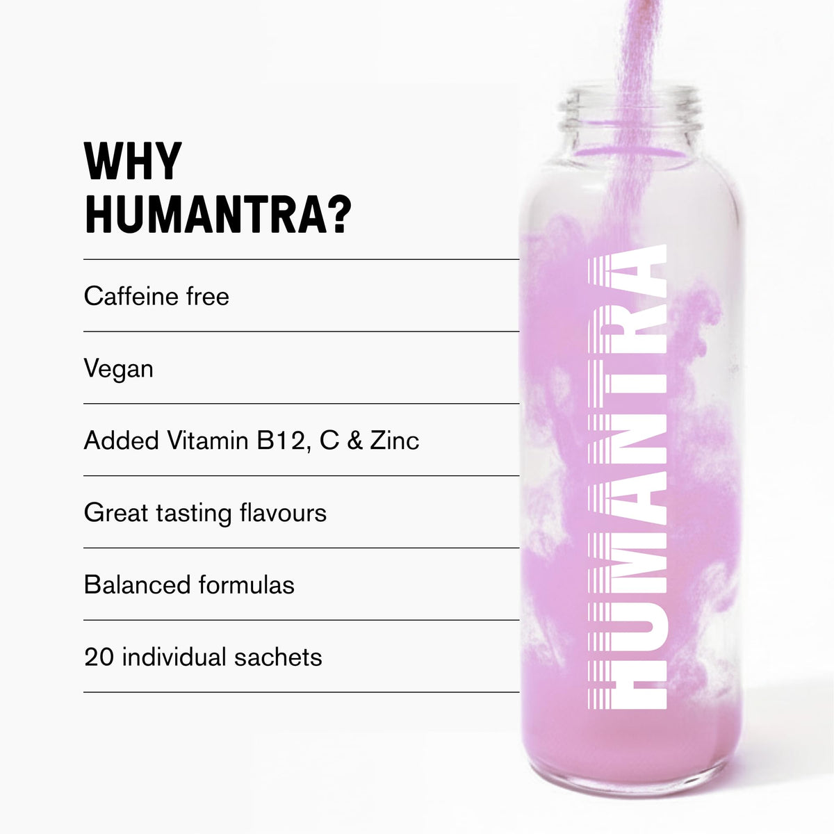 Humantra Electrolytes Powder Hydration Sachets - Himalayan Lime, 20ct