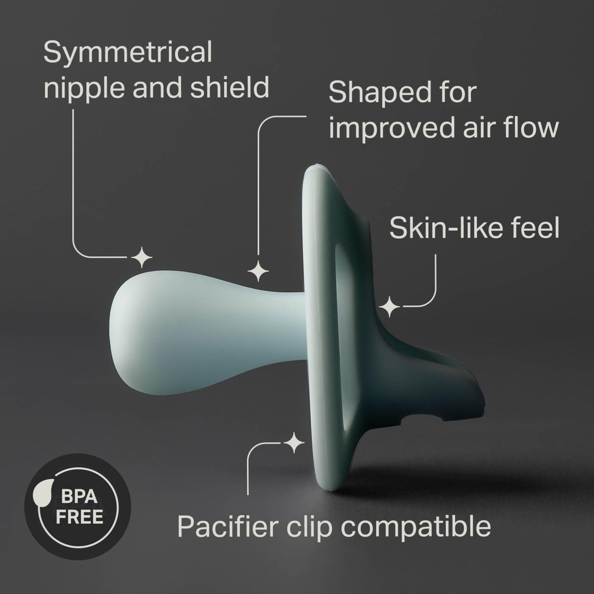 Tommee Tippee Ultra-Light StayPut Dummy 0-6m Silicone Pack of 4