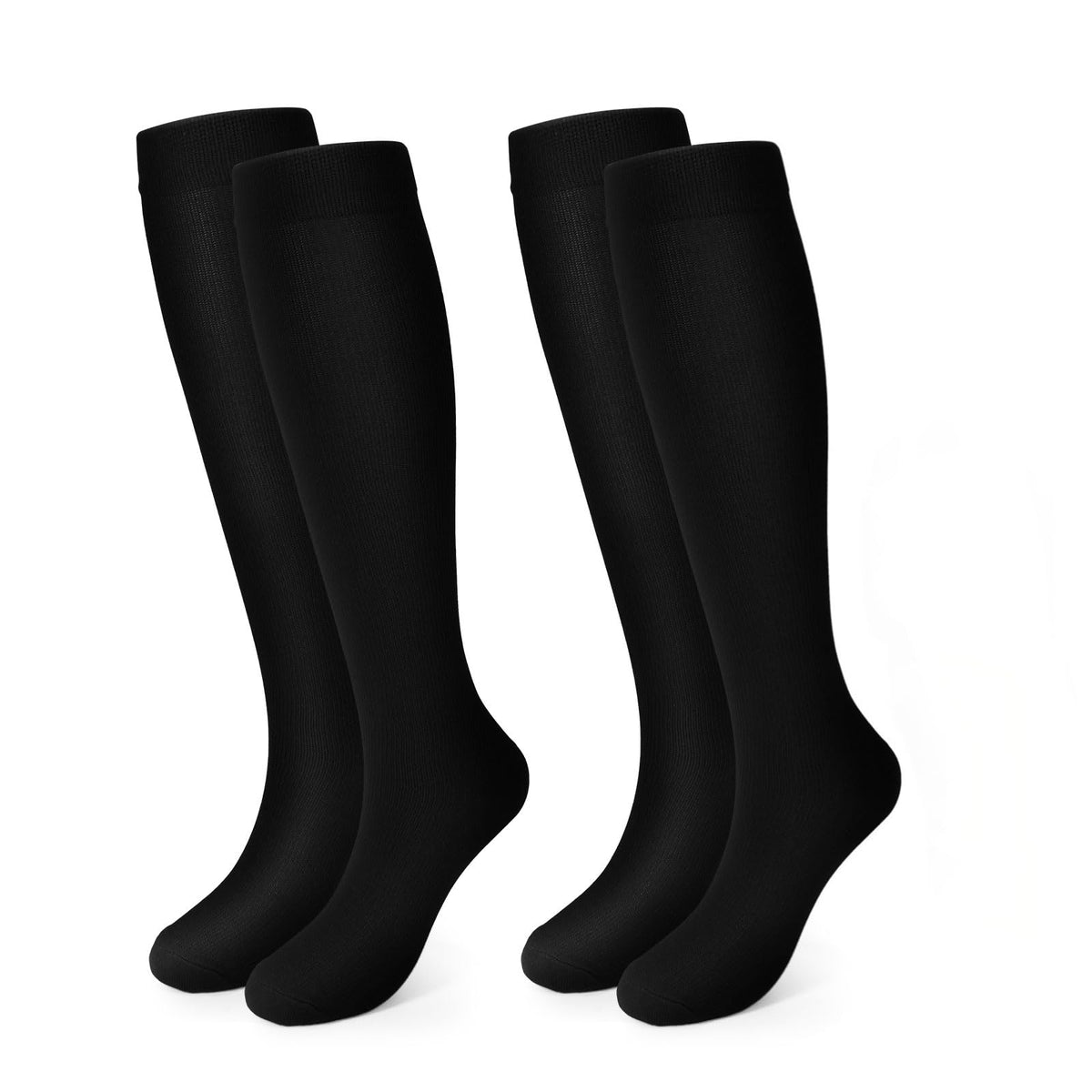 Compression Socks, (2/4/6/7 Pairs) for Men & Women 15-20 mmHg is Best for Athletics, Running, Flight Travel, Support