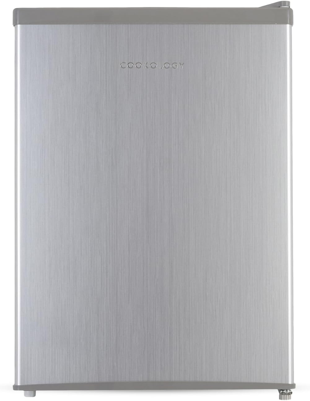 Cookology 67L Tabletop Mini Fridge - Adjustable Legs - Silver