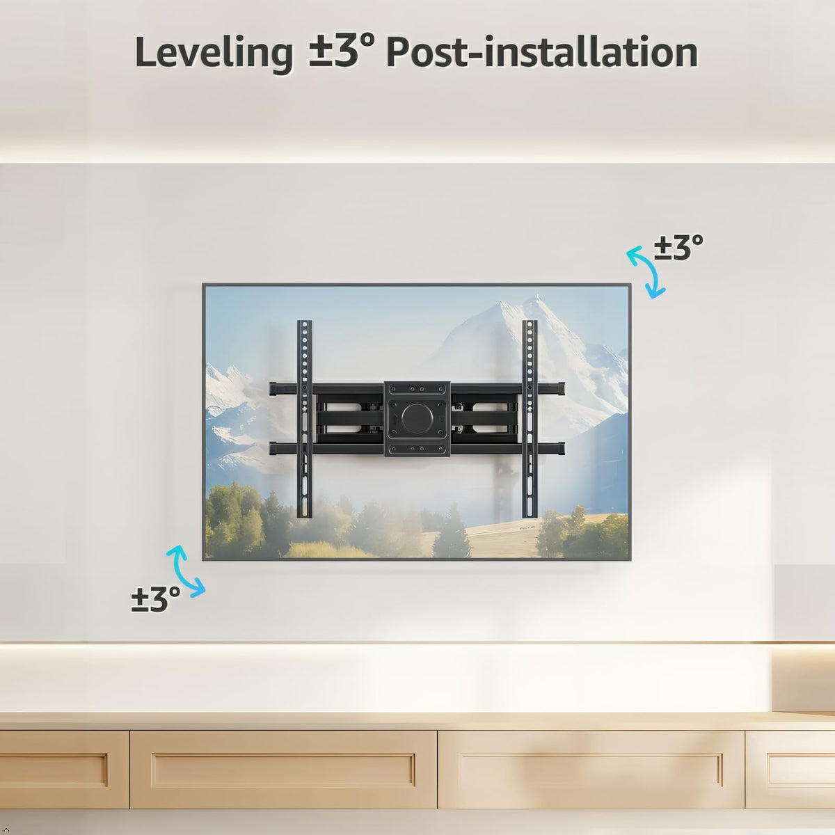 MOUNTUP TV Wall Bracket for Most 26-70 Inch LED, LCD, OLED Flat & Curved TV