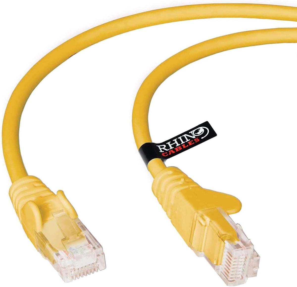 rhinocables CAT 5e Ethernet Cable, RJ45 Network Lead (3m, Black)
