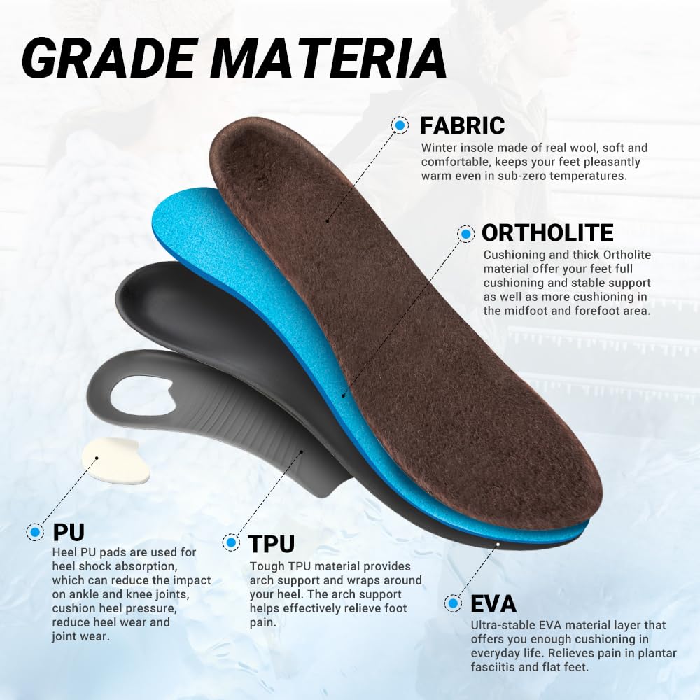 VALsole Orthotic Insole,Arch SupportFor Insole,Plantar FasciitisInsole,for OverPronation,Flat Feet,Metatarsalgia,Heel Pain, Insoles for Men and Women,Blue (UK 13-31cm, Blue-V227) (Pack of 2)