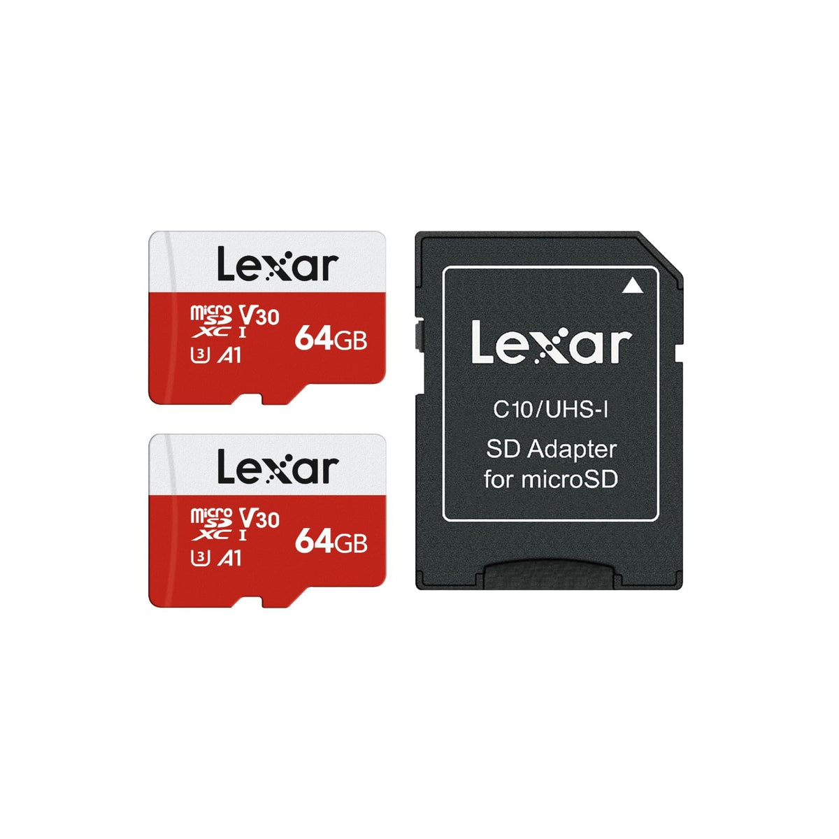 Lexar Micro SD Card 64GB E Series, Up to 100MB/s, microSDHC