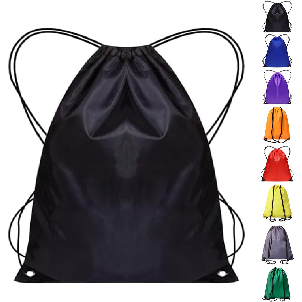 WESTWOOD FOX Drawstring Gym Bag String Bags Gym Sack Backpack PE Bags for Women Men Trainer Swimming Bag Travel Beach School Holidays Suitable for Sports,kids,Boys,Girls (Green)