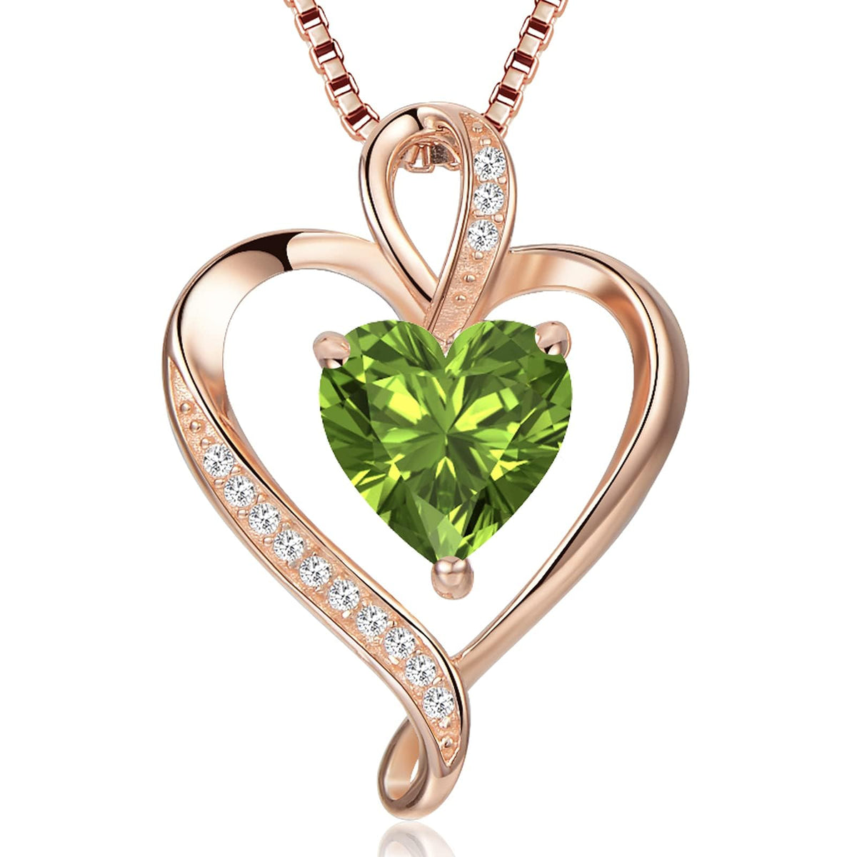 LAVUMO Heart Necklace for Women 925 Sterling Silver Love Pendant Jewellery