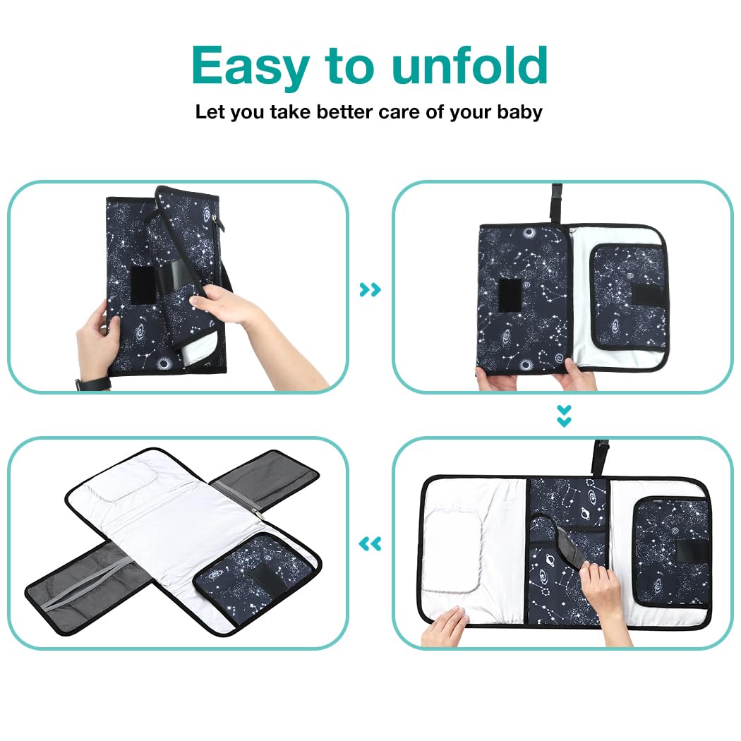 Lekebaby Portable Nappy Changing Mat Travel Baby Change Mat