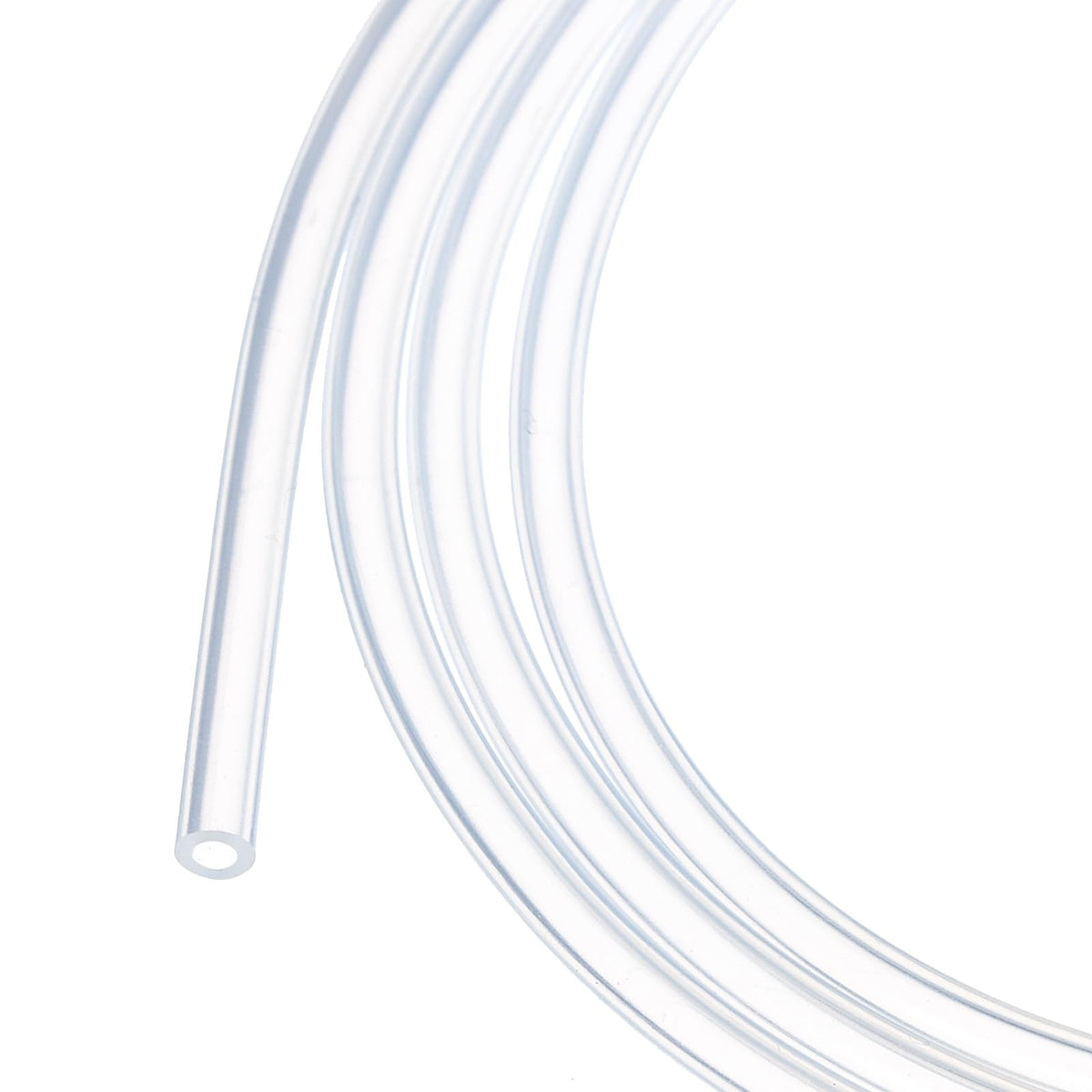 3.3ft Silicone Tubing 4mm ID 6mm OD Clear Industrial Plastic Tubing Pure Silicone Hoses for Pump Siphoning Draining Irrigation Brewing, 1/4"