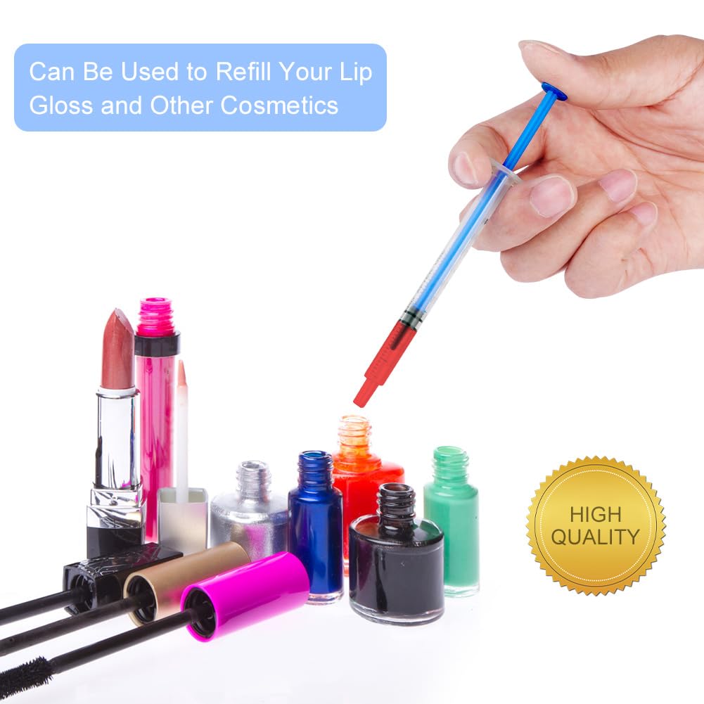 OFFCUP Plastic Syringes, 8pcs No Needle Syringe, 10ml Liquid Measuring Syringe with Luer Slip Tip for Refilling and Measuring Liquids, Scientific Labs Experiment, Feeding Pets (No Needle)