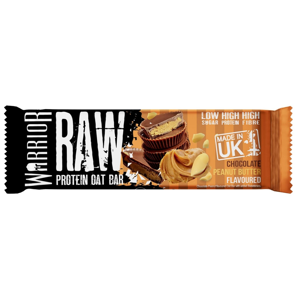 Warrior RAW Protein Bars 12 x 75g High Protein Oat Flapjack Snack