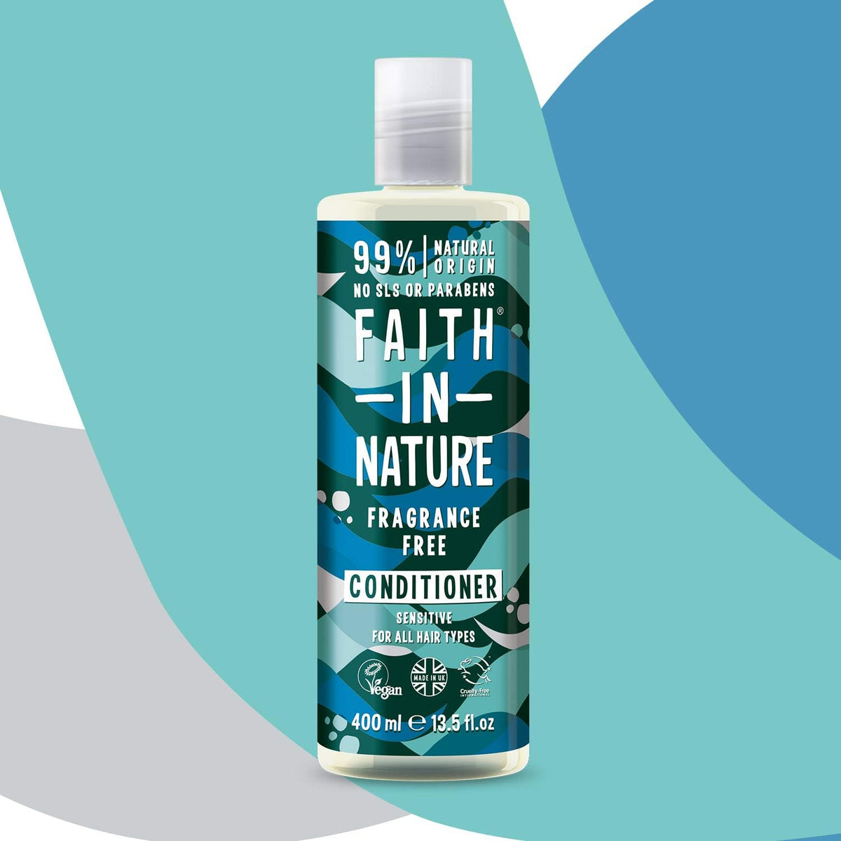 Faith In Nature Organic Coconut Conditioner, Hydrating for Dry Hair & Scalp, Vegan & Cruelty Free, No SLS, Silicones or Parabens, 400ml