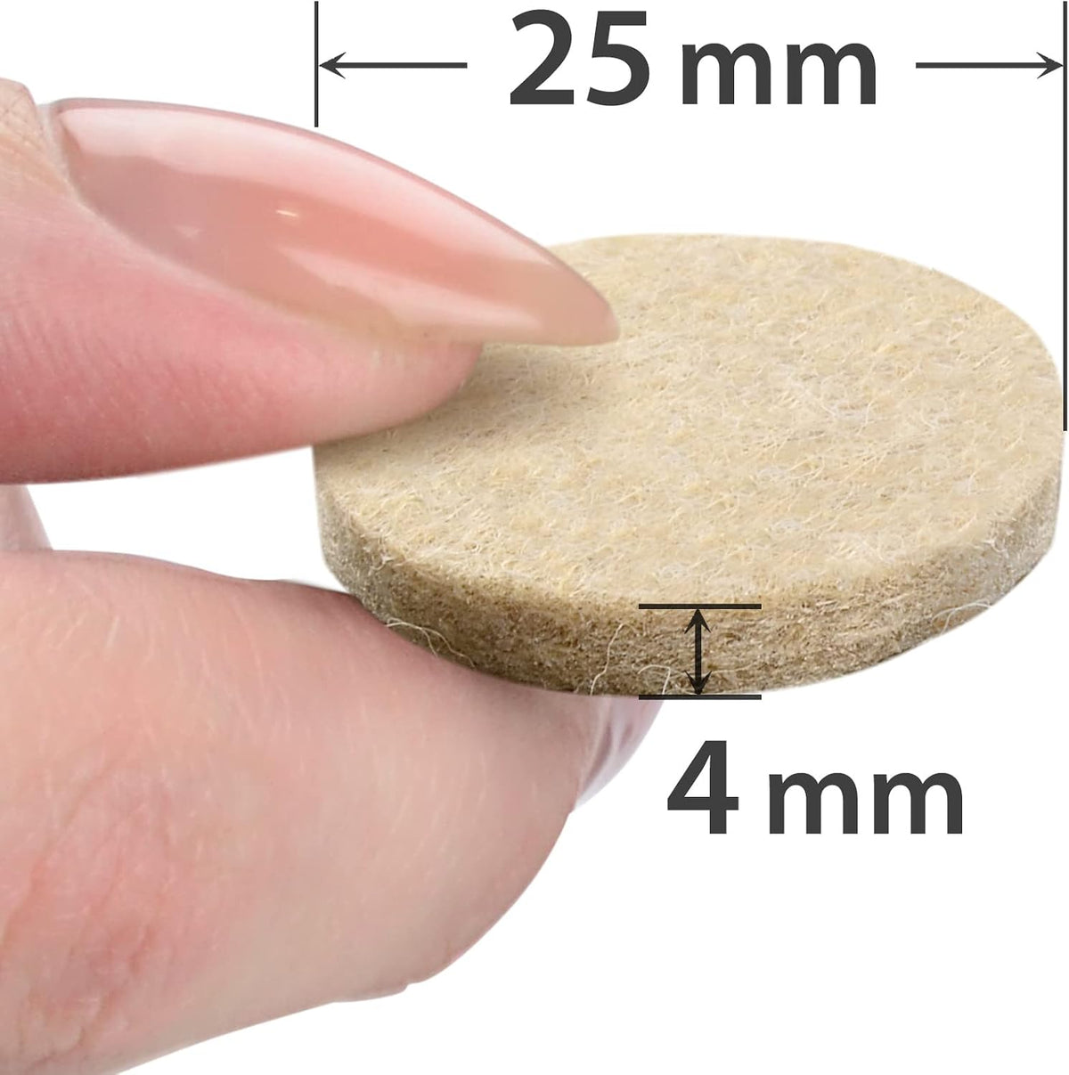 Chair Pads Floor Protectors X-PROTECTOR 48 PCS 25mm - Felt Furniture Pads