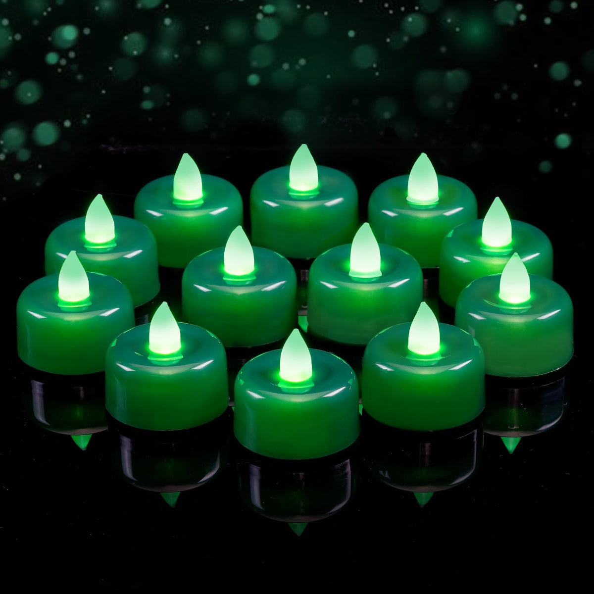 AMAGIC 24 Pack Battery Operated Flameless LED Tea Lights Candles Electric