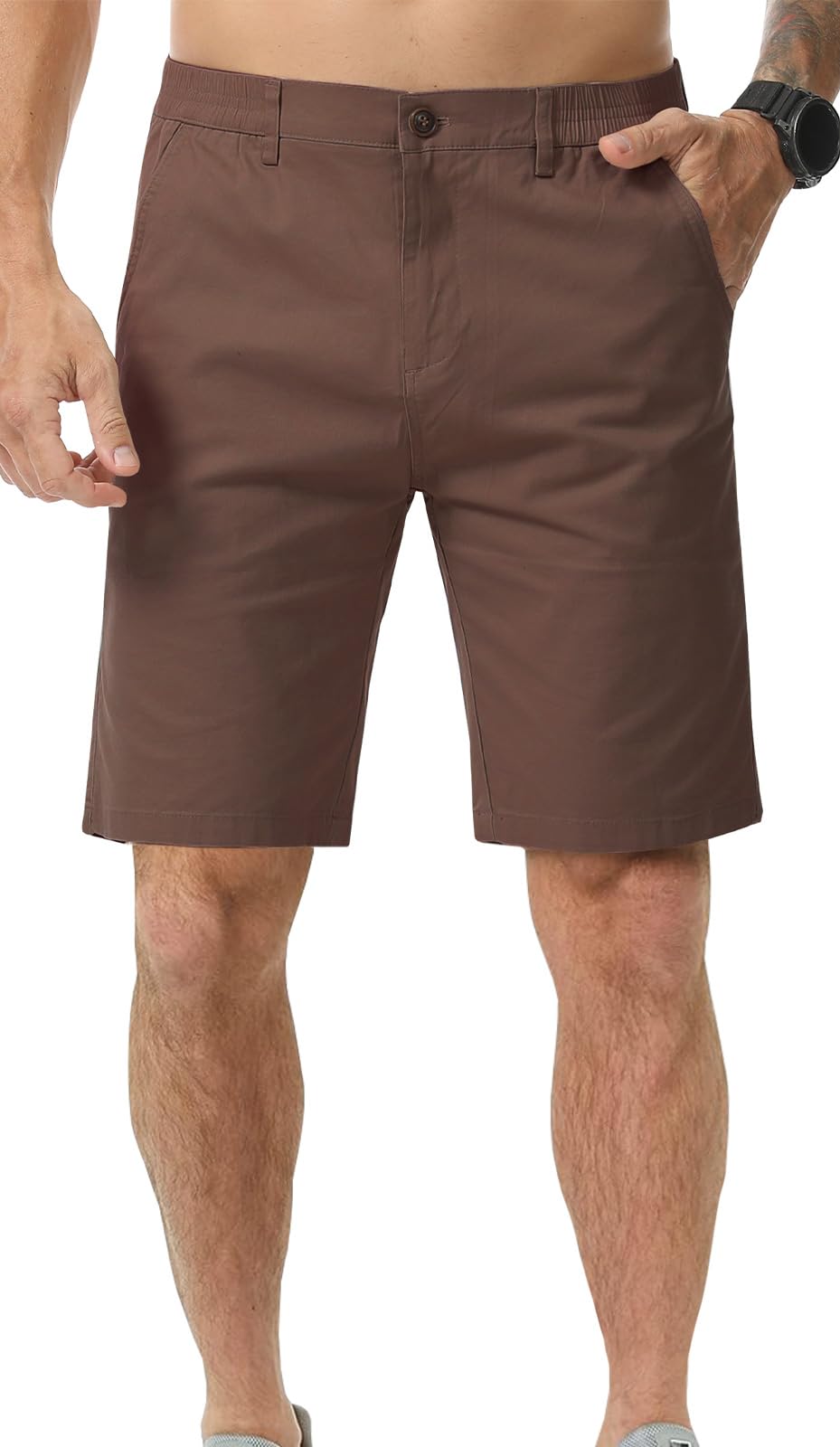 Men’s 7”/ 9” Chino Shorts Casual Elasticated Waist with 4 Pockets