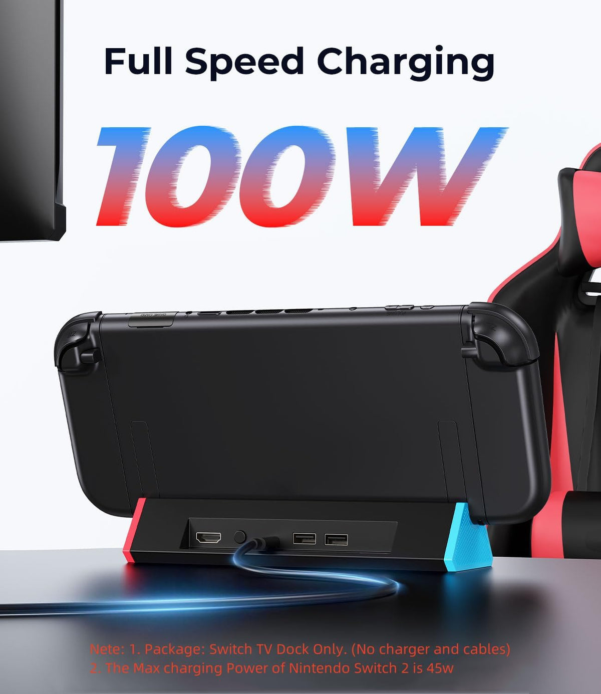 SIWIQU Switch 2 TV Dock, 4K@120Hz Output