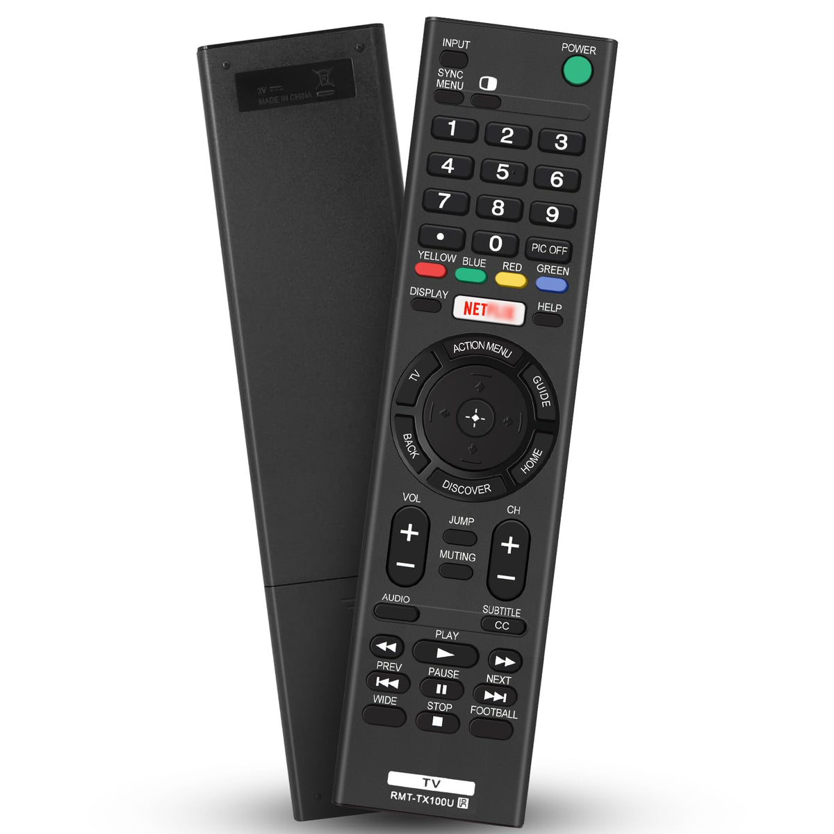 Hisense TV Remote Control, Universal Remote Control Replacement for Hisense VIDAA 4K UHD Smart TV with 12 Shortcut Buttons, No Setup Required