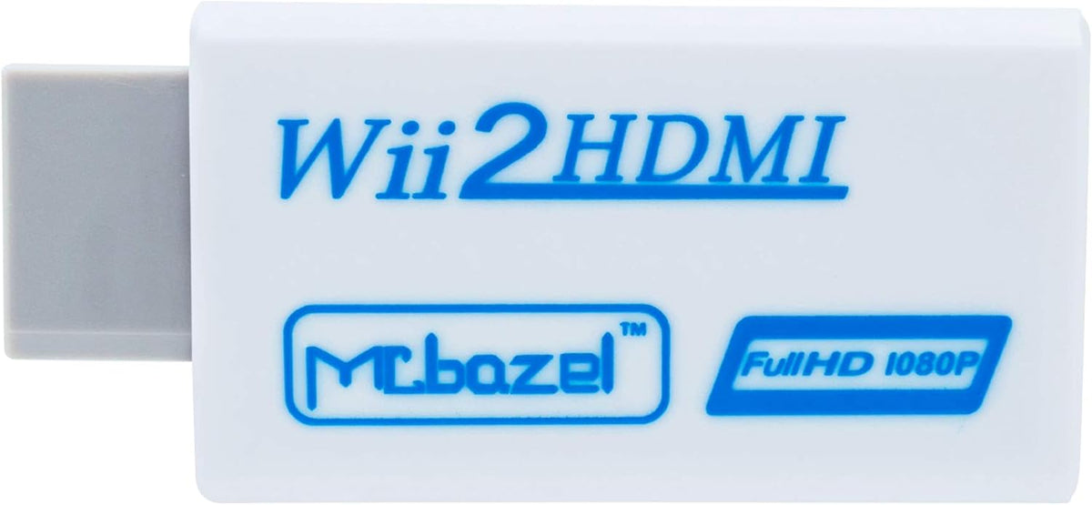 Mcbazel Wii to HDMI Adapter, Wii HDMI Converter, Full HD 1080P Video Adapter Converter With 3.5mm Audio Video Output Jack Compatible for All Wii Display Modes