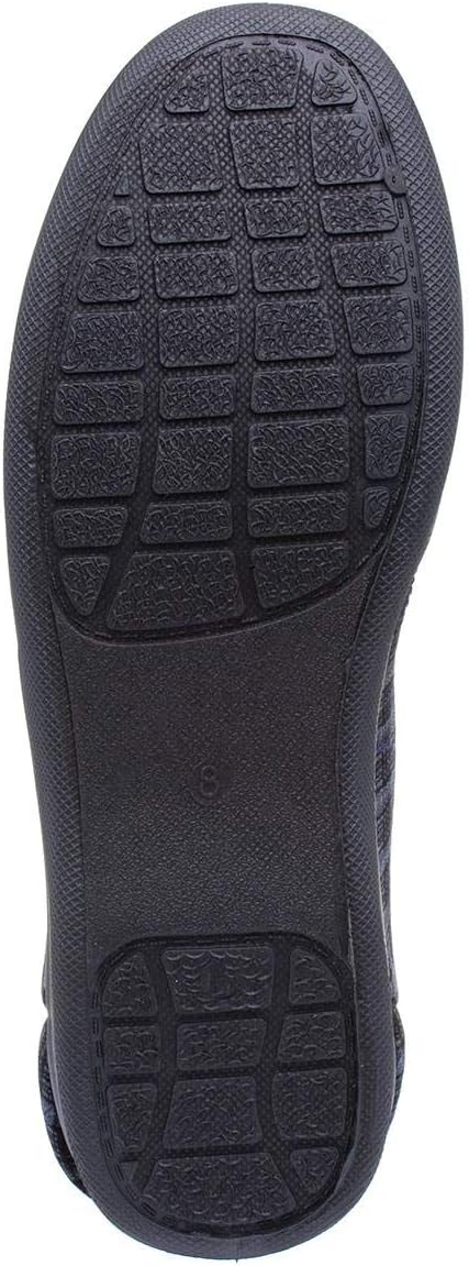 The Slipper Company Mens Twin Gusset Navy Slipper