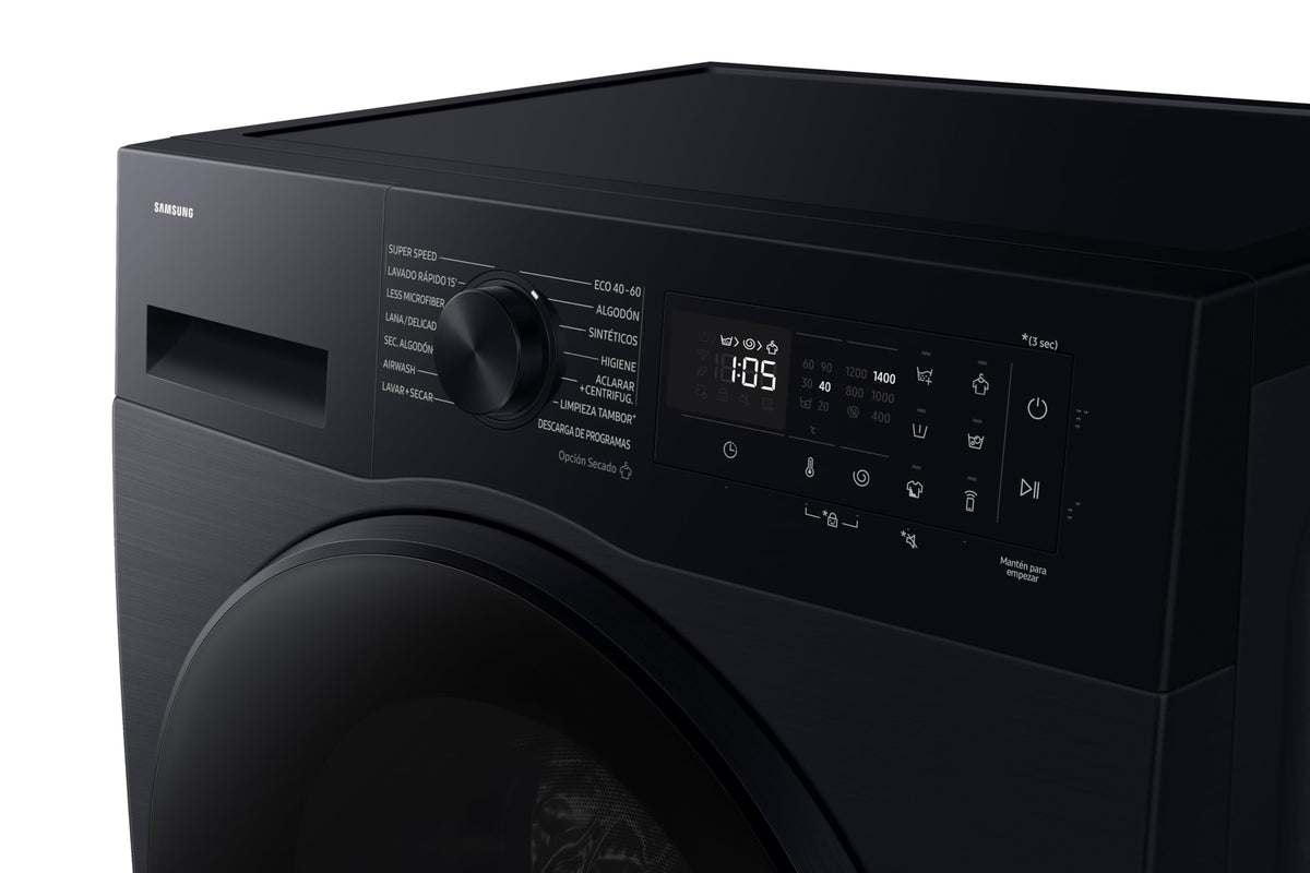 Samsung Series 7 Washer Dryer, AI Energy Wi-Fi enabled, 11/6kg 1400rpm, Black, WD11DB7B85GBU1