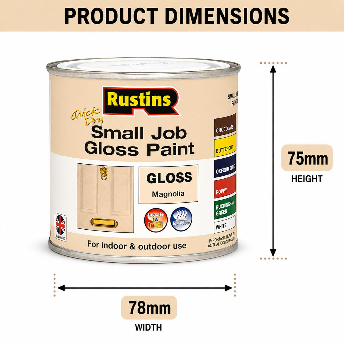 RUSTINS Small Job Satin Paint Chocolate 250ml