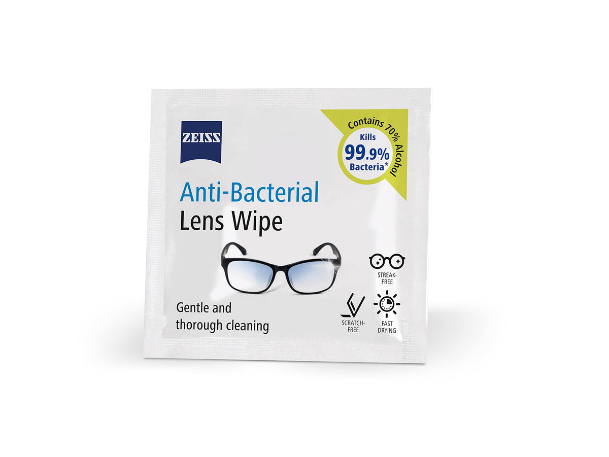 ZEISS Sunglasses Wipes, Removes Fingerprints, Suncream, Dirt, Dust & Oil. Individually Packed Pre-Moistened Wipes Perfect to use at Home or On-The-Go. Fast-Drying and Portable. 8 Packs x 10 Wipes