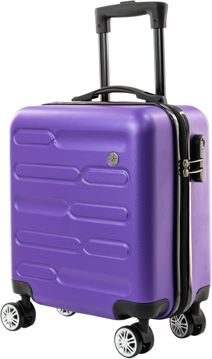 SA Products Cabin Suitcase - 34L Carry On Hard Shell Bag - 55x40x20 - Grey
