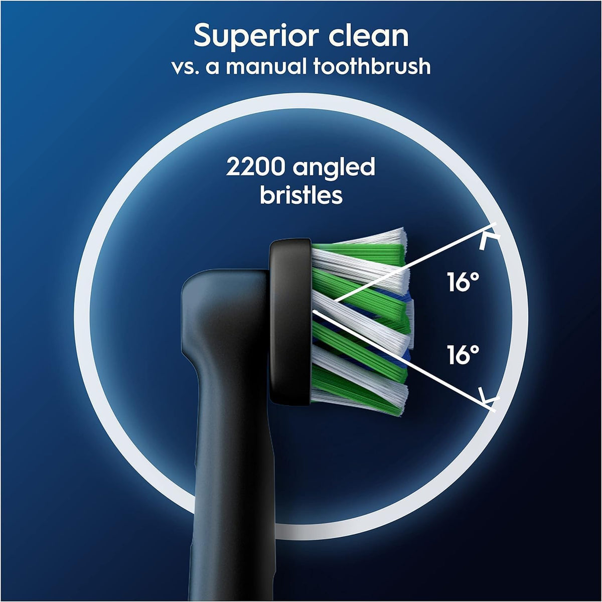 Oral-B Pro Cross Action Electric Toothbrush Heads, 4 Count, Black