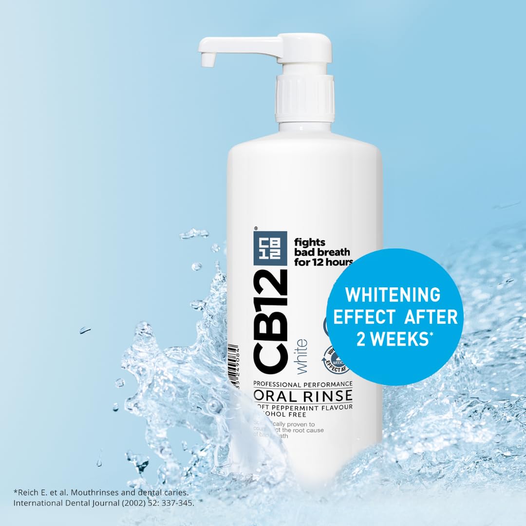 CB12 Whitening Mouthwash Alcohol Free for 12H Bad Breath Treatment 250ml