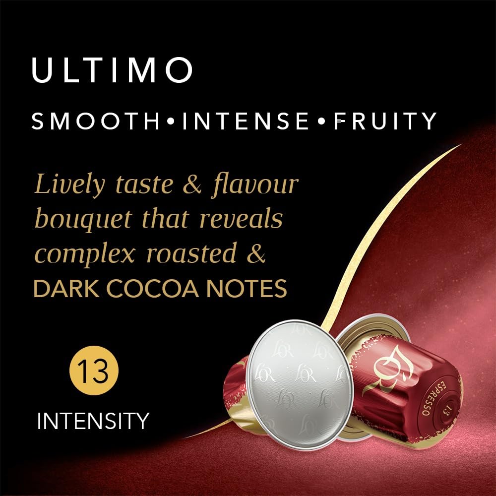 L'OR Espresso Intense Coffee Pods Variety Bundle (Pack of 12, Total 120 Capsules) Nespresso®* Compatible