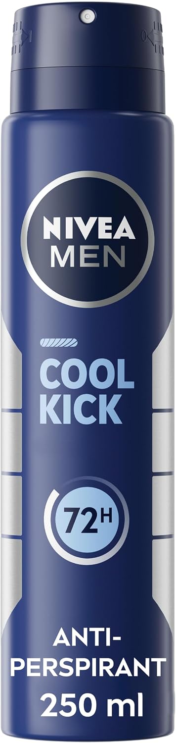 NIVEA MEN Cool Kick Antiperspirant Spray, 250 ml