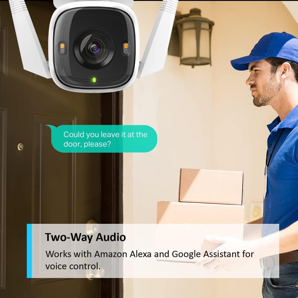 Tapo C216 2K 3MP Pan/Tilt Indoor Outdoor Security Camera Spotlights Camera